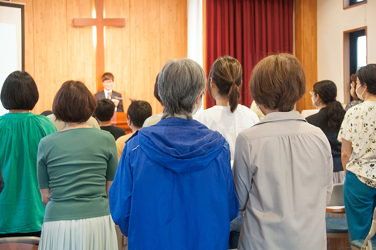 日本キリスト改革派 光が丘キリスト教会の礼拝風景