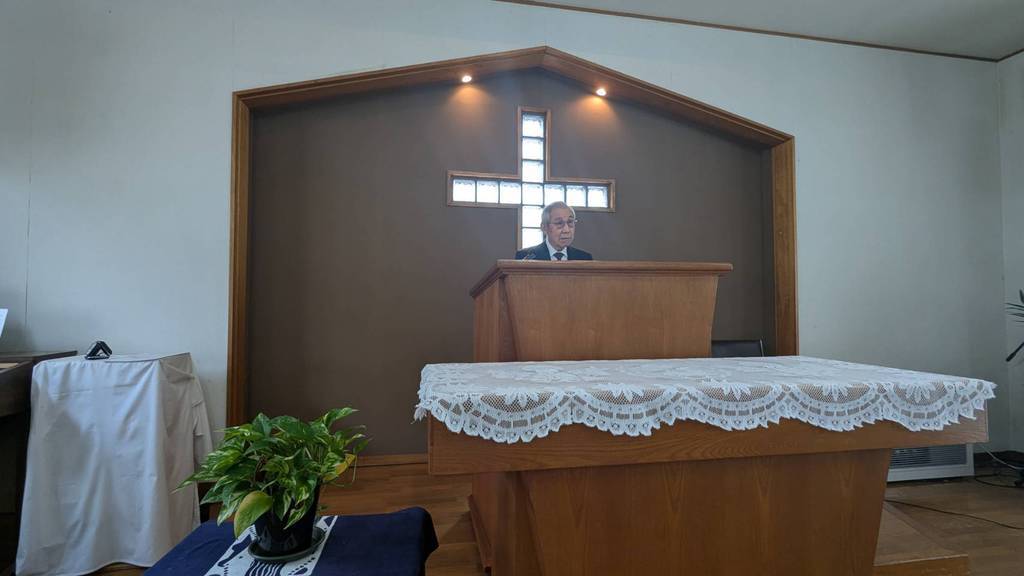 ひたちなか教会さんの この一枚「2025.10.12(日)　横田隆引退教師」