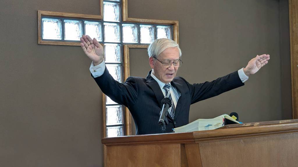 ひたちなか教会さんの この一枚「2025年11月2日　坂本紀夫引退教師」