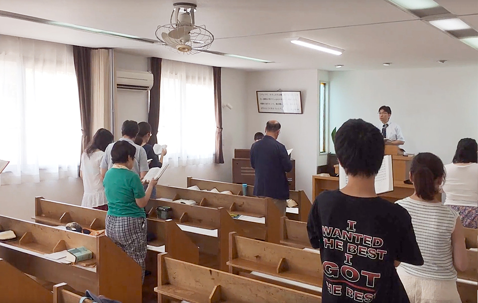 日本キリスト改革派 熊本教会の礼拝堂