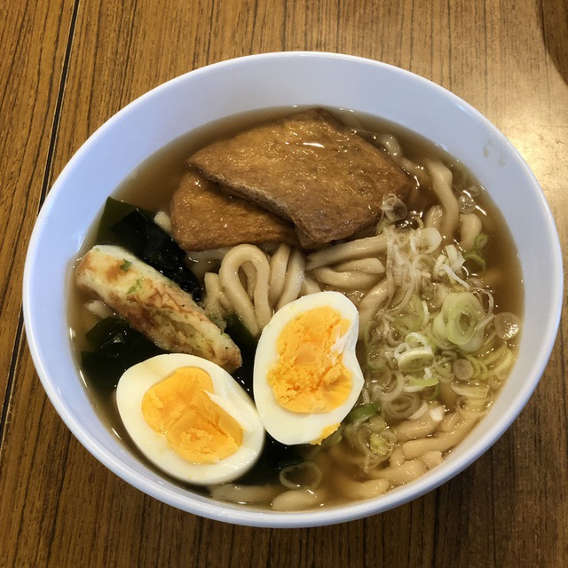 日曜の礼拝後のうどんです！毎週これが食べれるんです(о´∀`о)