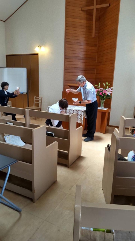 kuboさんの この一枚「谷永めぐみ姉、洗礼式」