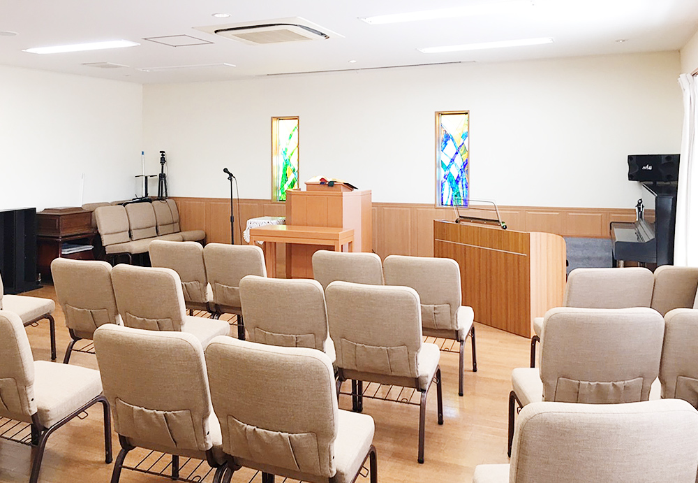 日本キリスト改革派 西谷教会の礼拝風景