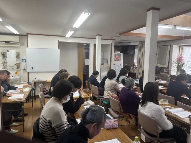 古口直美さんの この一枚「本日は礼拝ののち、午後から年1回開催される定期会員総会でした。昨年1年間の神様の恵みを感謝し、希望をもって2026年を歩んでいます。」