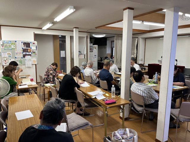 古口さんの この一枚「午後の学び(成人科)の風景」
