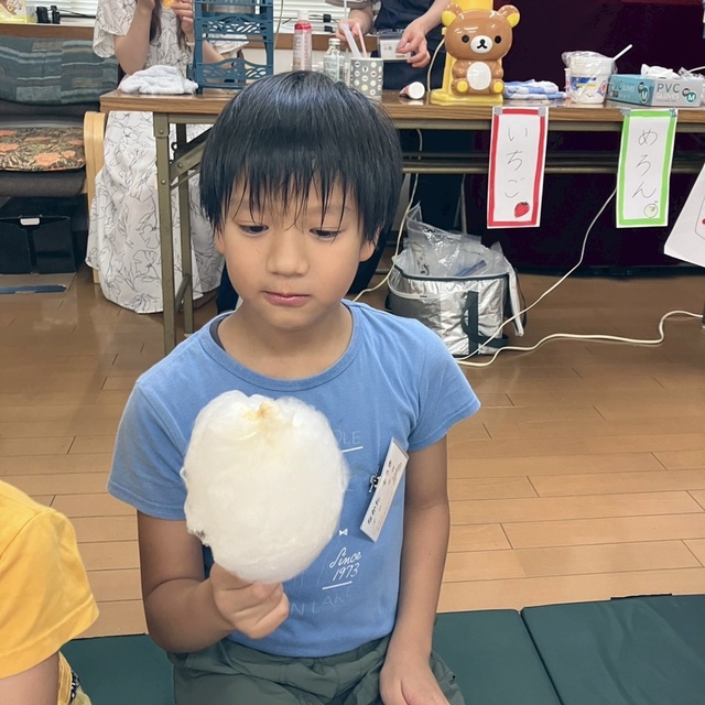 わたがし。かき氷。ジュース。おやつ釣り。ポップコーン。チキンナゲット。
あー楽しかった。