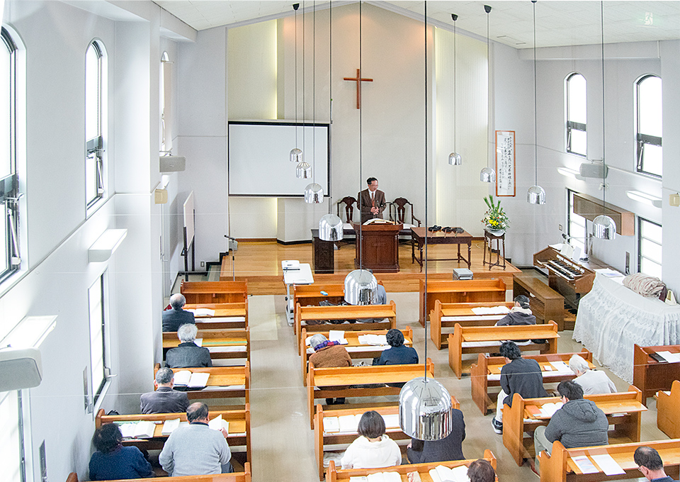 日本キリスト改革派 熊本教会の礼拝堂