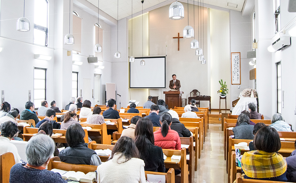 日本キリスト改革派 関キリスト教会の礼拝堂