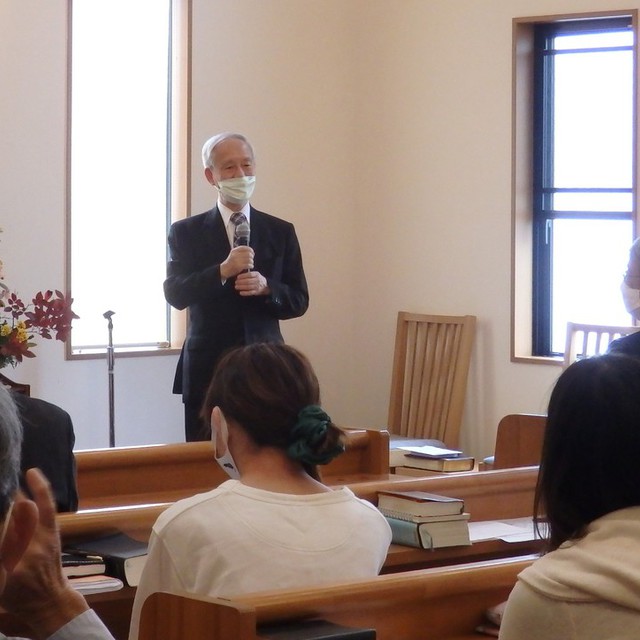 今日は日本キリスト改革派北中山教会との講壇交換で、坂本紀夫先生がカナン教会においでくださり、説教をしてくださいました。感謝です。
