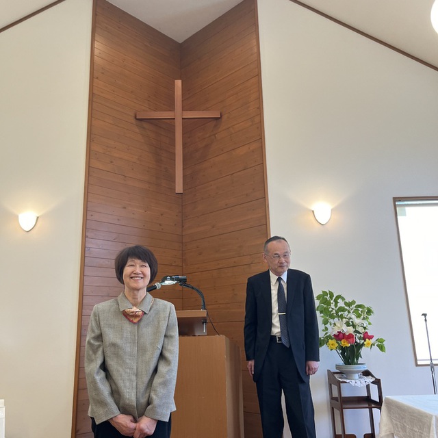狩野弘美姉の長老任職式でした！カナン教会にとっての喜びの日です♪