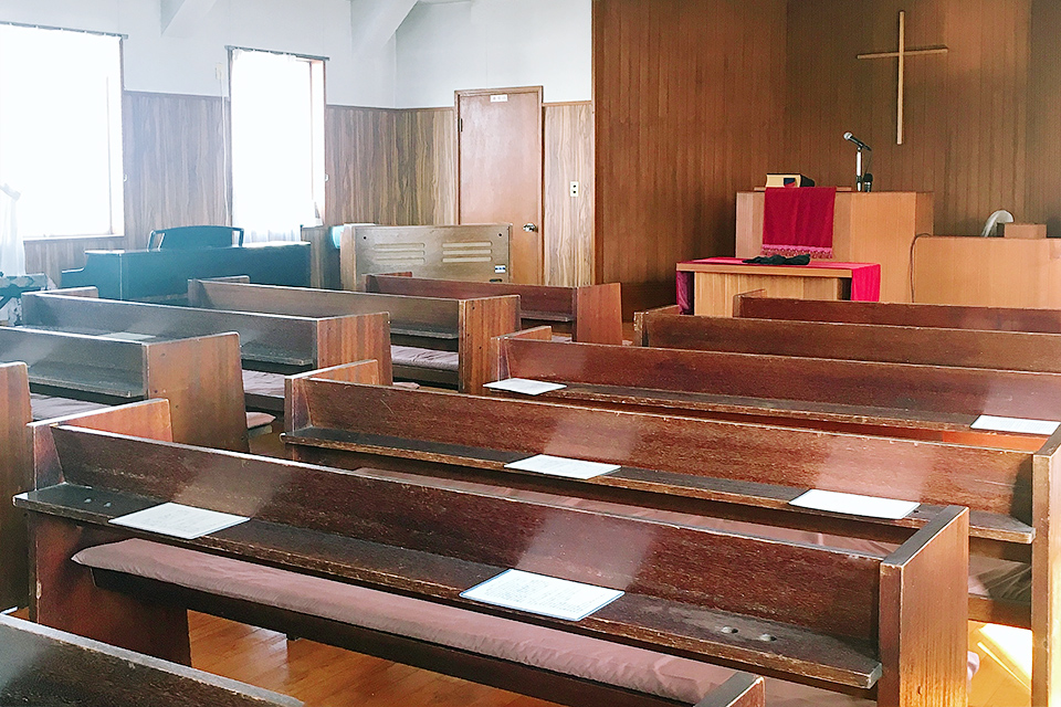日本キリスト改革派 せんげん台教会の礼拝堂