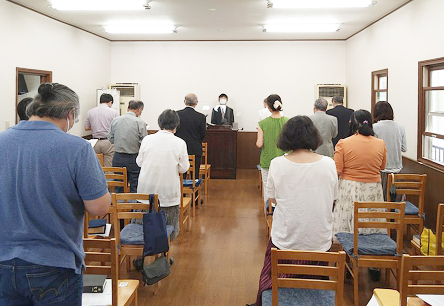 滋賀県のプロテスタント教会 滋賀摂理教会の日曜礼拝の様子