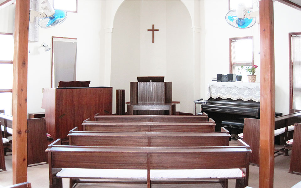 日本キリスト改革派 草加松原教会の礼拝堂