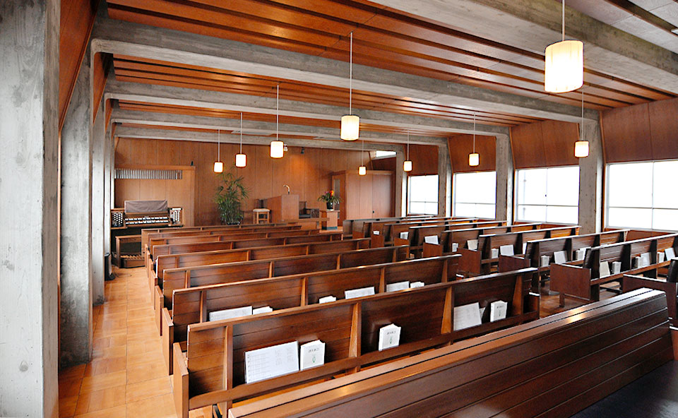 日本キリスト改革派 高松教会の礼拝堂