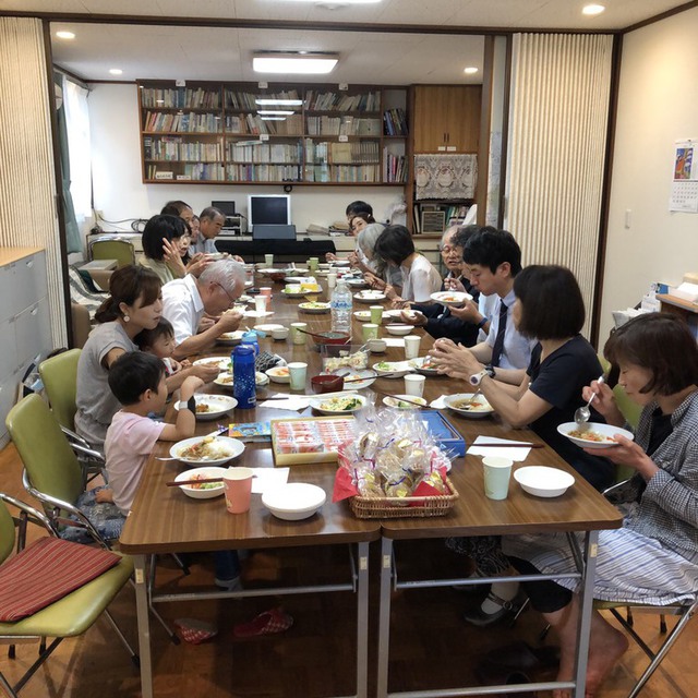 ７月の愛餐会。ごちそうさまでした！