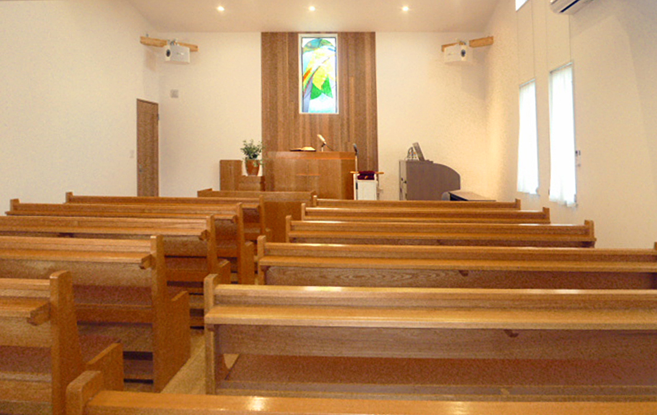 日本キリスト改革派 宇都宮教会の礼拝堂
