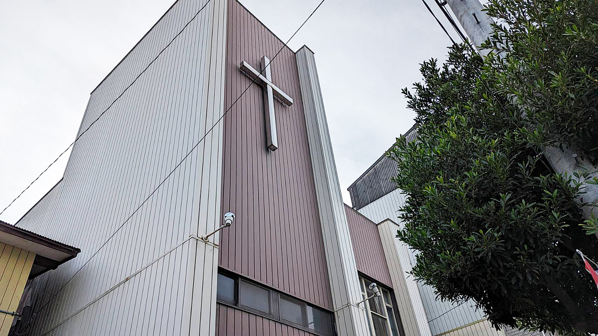 日本キリスト改革派 善通寺教会の礼拝堂。