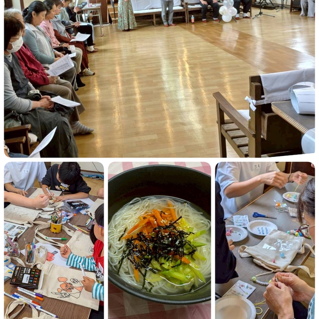 先月25日に行われた秋の韓国体験。
韓国のゴスペルを歌ったり、ハングルエコバッグやハングルキーホルダーを作ったり。チャングクスもいただきました♪