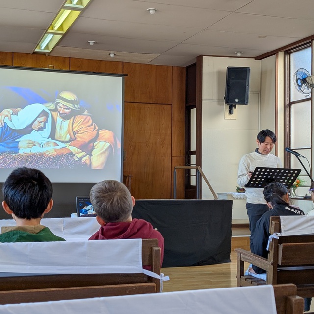 子どもクリスマス、初めて教会に来てくれた子が5人いました。感謝です。