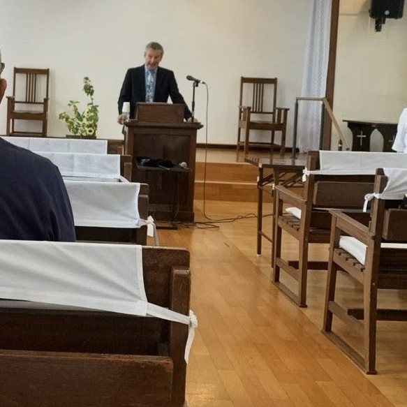トビー デベット宣教師により講壇交換の礼拝をおささげいたしました。